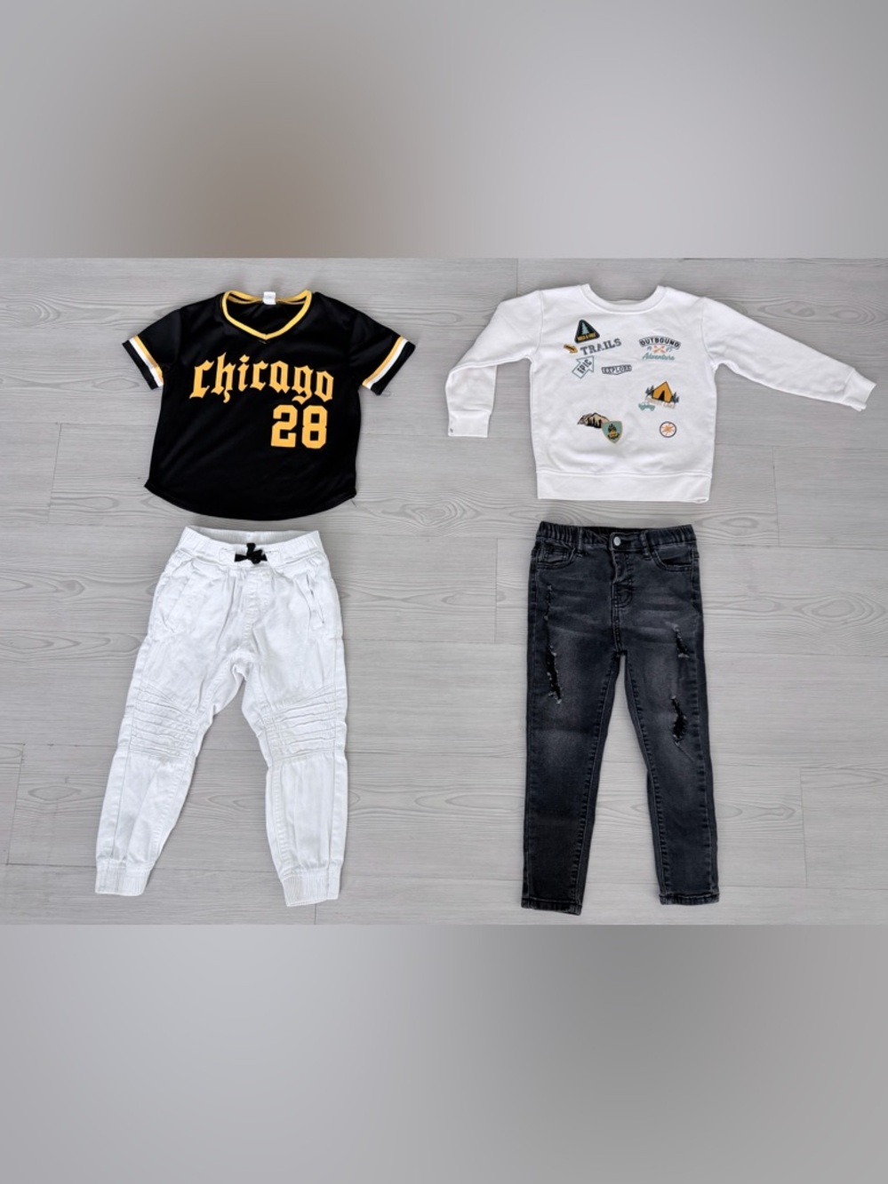 Chicago 28 Black & Yellow Baseball Jersey